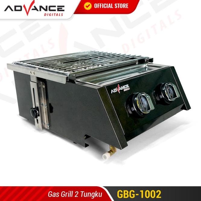 Advance Gbg-1002 Kompor Gas Tungku Model Bakar Panggang 2 Tungku