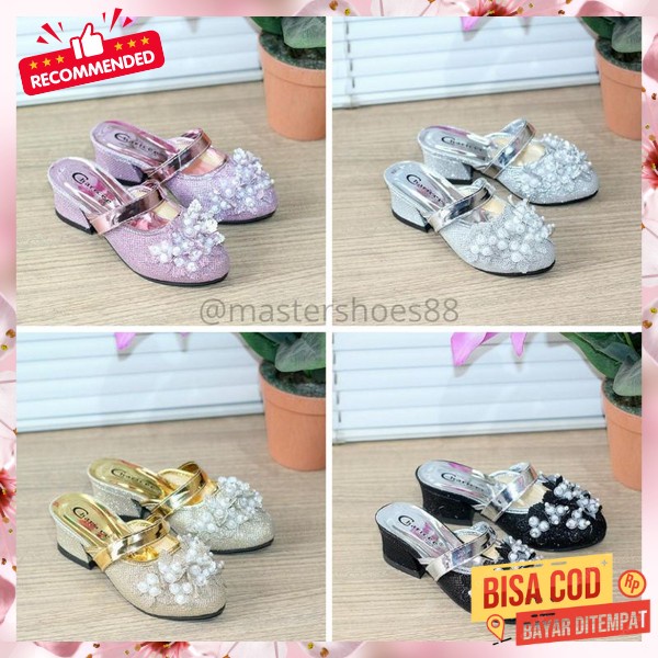 Heels Bocah Ansk Umur 3 4 5 6 Tahun Princess Modis Anakcewek Empuk Fashion Gaya Korea Sepatu Sandal 