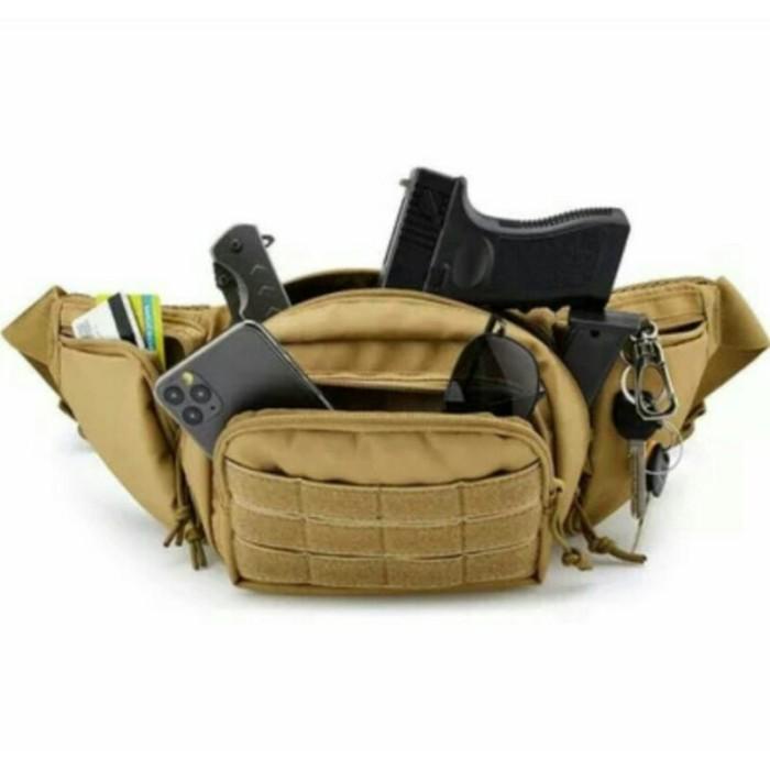 Waist Bag Tactical Import Tas Selempang/Pinggang Pistol Import