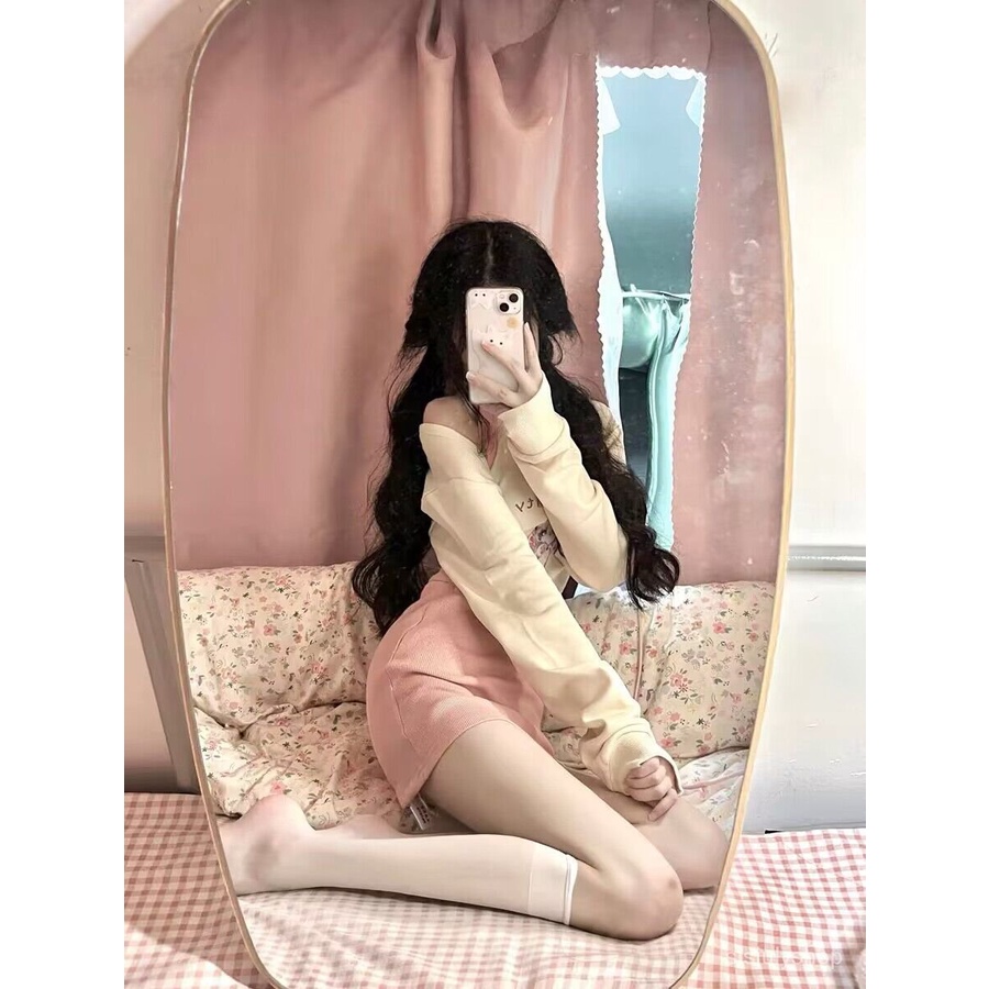 [✅BISA COD] #Sisjuly# Setelan tiga potong wanita / tank top + bretel leher gantung / rok setengah ba