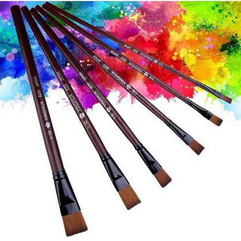 

Terlaris Acrylic Painting Flat Brush - Kuas Lukis Untuk Cat Akrilik (6Pcs)