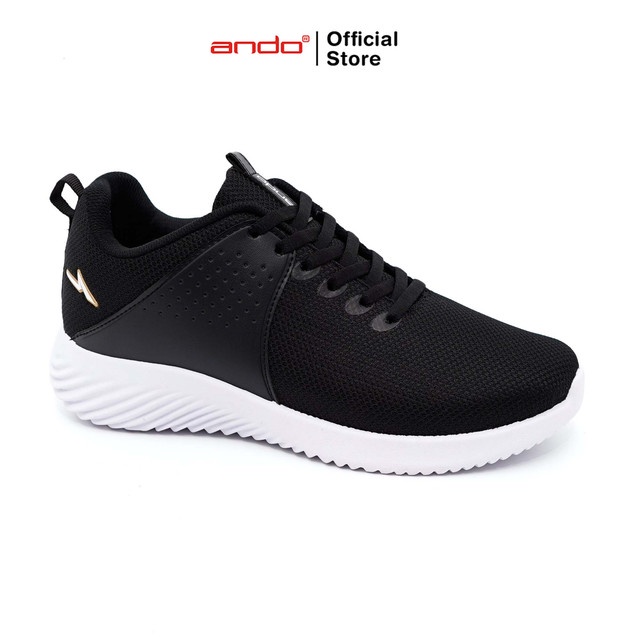 Ando Official Sepatu Sneakers Mivo Pria Dewasa - Hitam/Putih