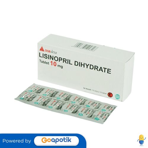 LISINOPRIL OGB DEXA MEDICA 10 MG BOX 100 TABLET