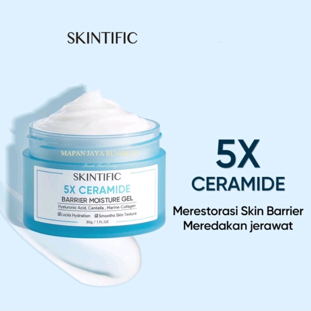 Skintific 5X Ceramide Barrier Repair Moisturizer Gel 30g Moisturizer Cream Pemutih Wajah