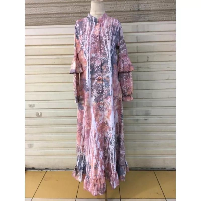 Real Pict Gamis Tie Dye Kancing Depan Terbaru / Gamis Jumputan / Gamis Palembang / Gamis Cotton Mikro / Gamis Busui / Gamis Amstrak / Gamis Muslimah / Gamis / Dress Jumputan / Gamis Pelangi / Dress