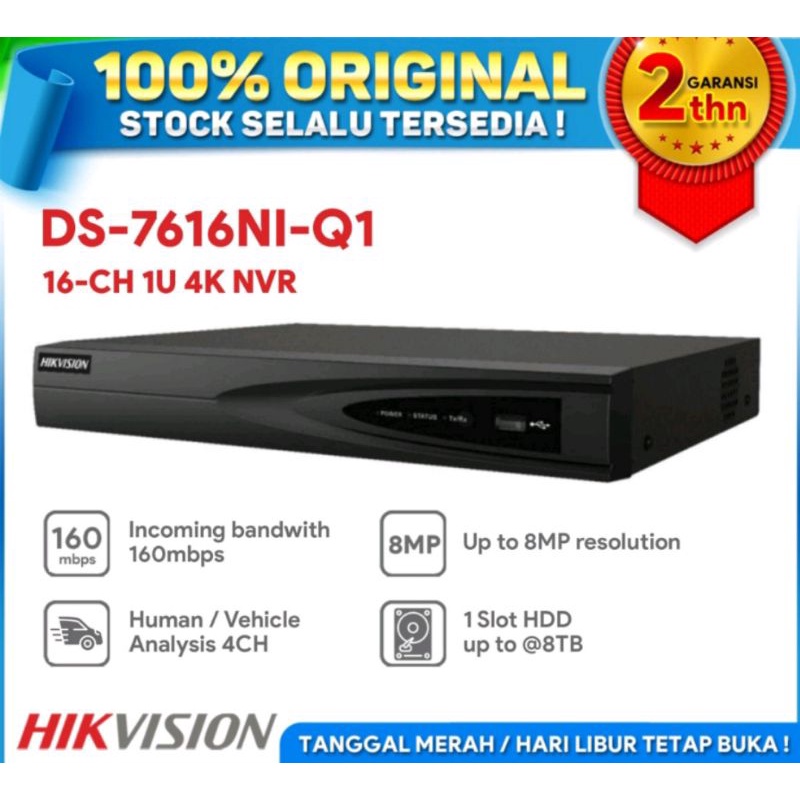 NVR hikvision 16ch DS-7616NI-Q1