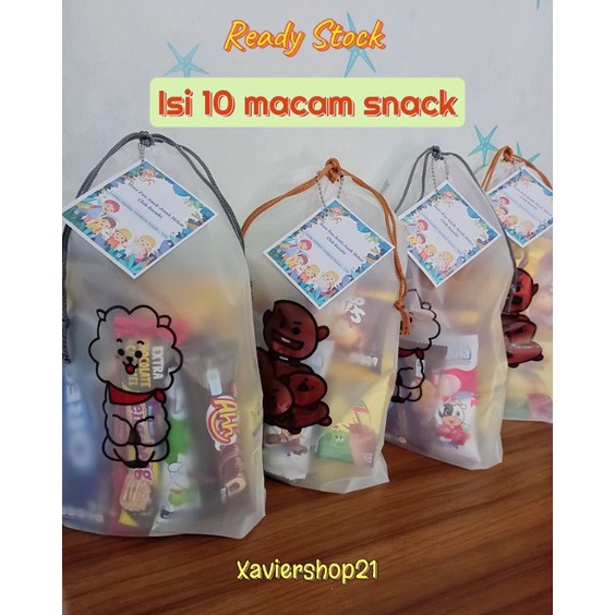 

⚡TOK SIAP 【COD READY Paket Snack Komplit Kemasan Pouch Serut (FREE CARD)