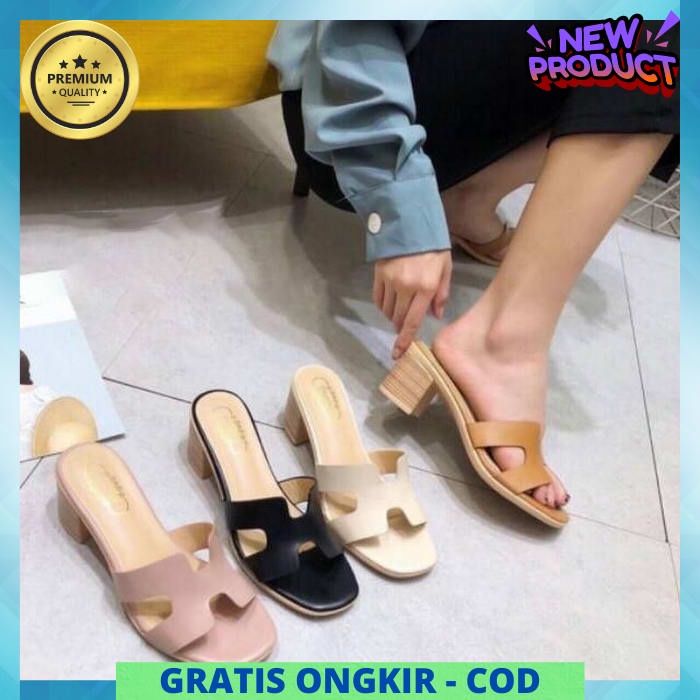 Haigheels Cwe Cantik Heels Wanita Elegan Kekinian Remaja Wisuds Hill Empuk Kondangan Korea Import Sa