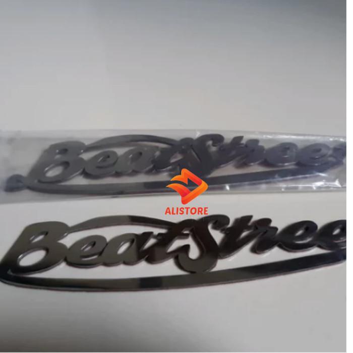 Emblem Emblem Logo Beat Street Stainless Anti Karat Melekat Kuat Kanan Kiri