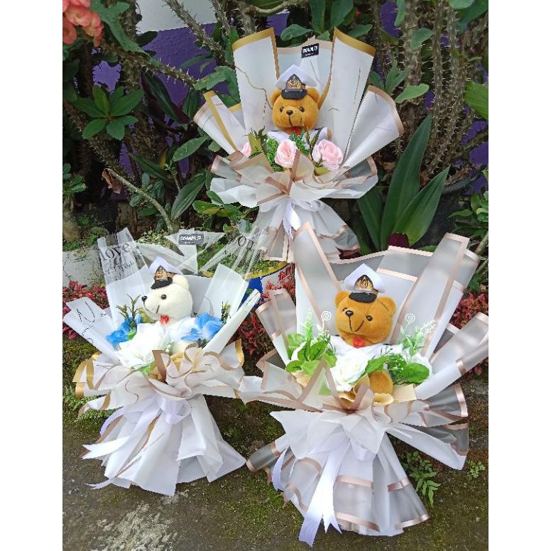 READY STOK BUKET BUNGA PELAUT//WISUDA PELAUT //WISUDA PELAYARAN // BONEKA PELAUT// KADO PASANGAN PEL