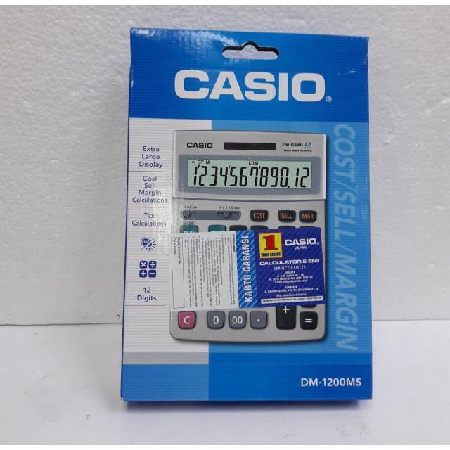 

Casio Calculator Dm- 1200 Ms