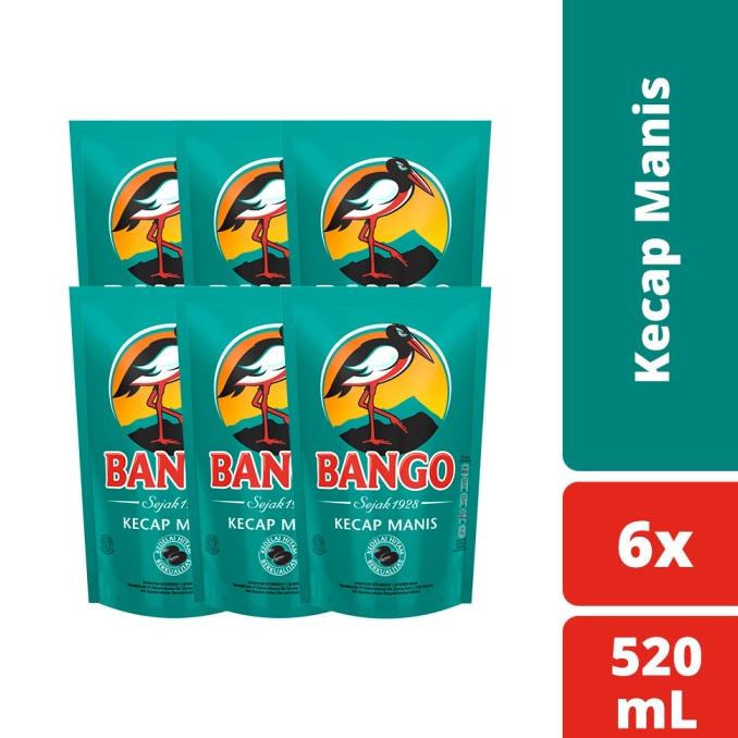 

Bango Kecap Manis Kemasan Pouch Refill 520Ml Isi 6