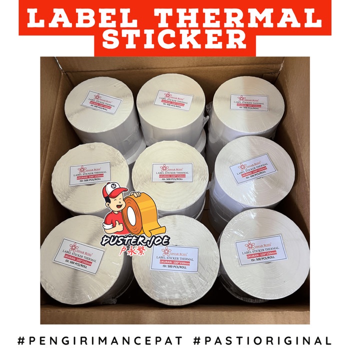 

Terlaris Sinar Ross Label Kertas Thermal Barcode 100X150 Isi 500 Per 1 Dus