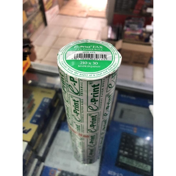 

Kertas fax 210x30 hijau