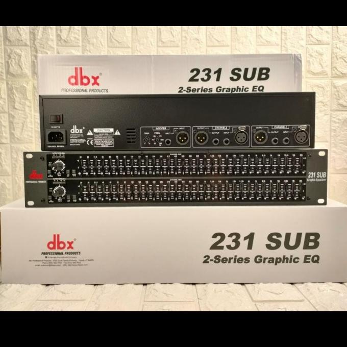 EQUALIZER DBX 231+SUBWOOFER/EQUALISER DBX 231 SUBWOOFER