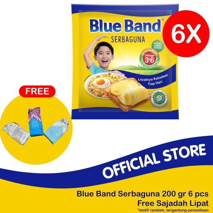 

New Blue Band Serbaguna Margarin Masak isi 6-Gratis Sajadah Motif