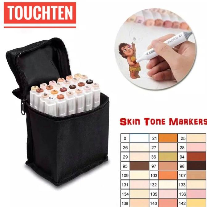 

Touchten Alcohol Based Ink Marker Skin Tone 24 pcs
