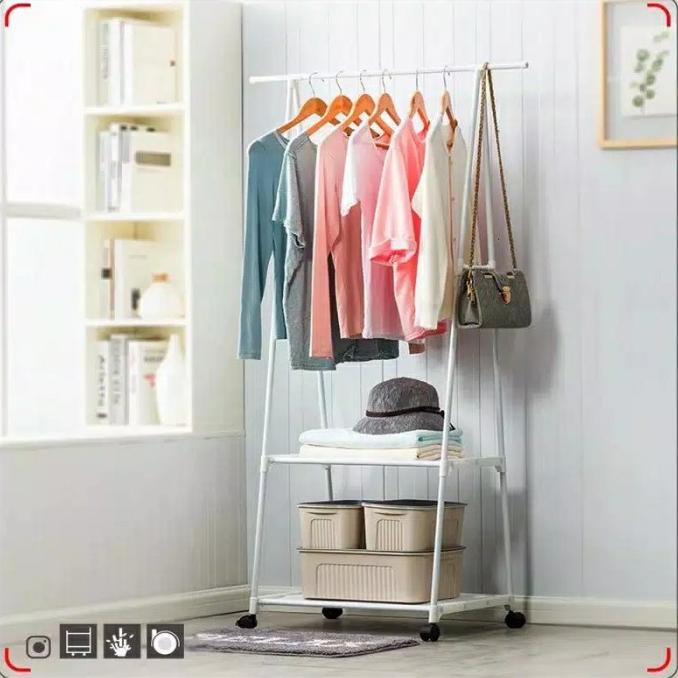 Rak Baju Minimalis Gantungan Baju Aesthetic - Triangle Stand Hanger