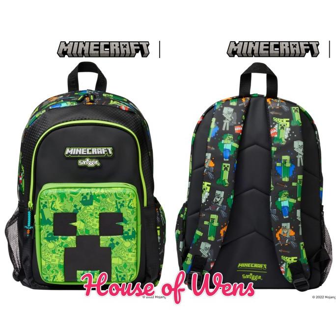 SMIGGLE MINECRAFT CLASSIC BACKPACK ORIGINAL - TAS BACKPACK SMIGGLE