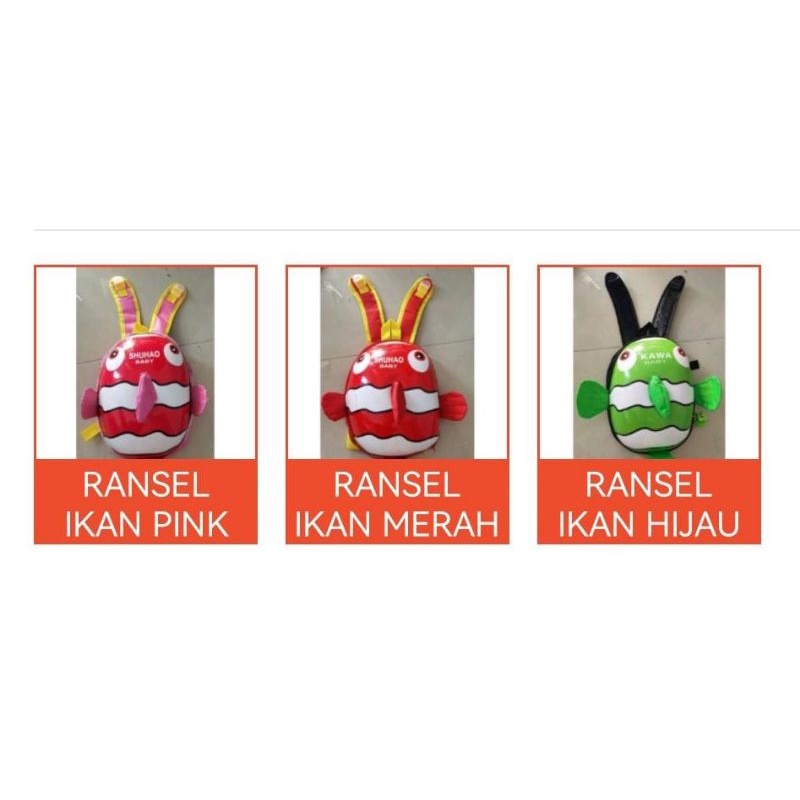 ROBBAGS 6612 - TAS BATAM - TAS IMPORT - TAS ANAK - RANSEL FASHION - TAS SEKOLAH - TAS IKAN NEMO LUCU