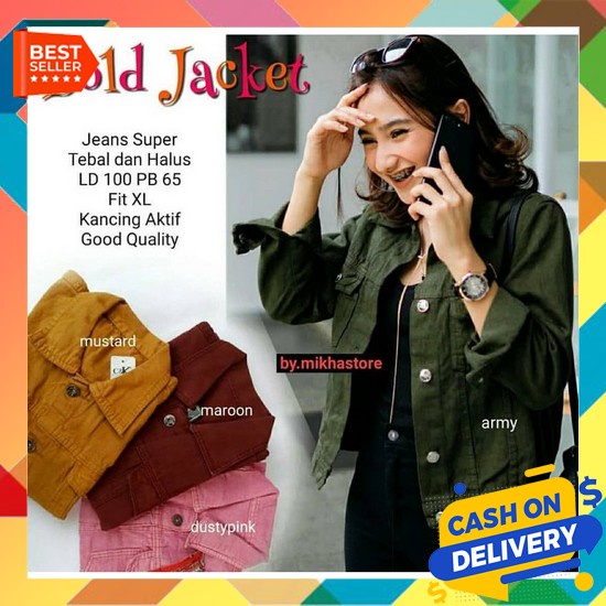 Dream Jaket Jeans Kekinian Jeket Denim Outer Levis Cewek Outwear Wanita Outerwear Jins Cewe Remaja X