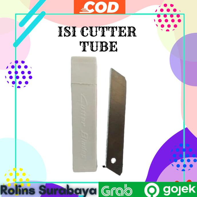 

] ISI 10 PCS ISI CUTTER BESAR BAJA HITAM REFILL PISAU KATER LEBAR PREMIU