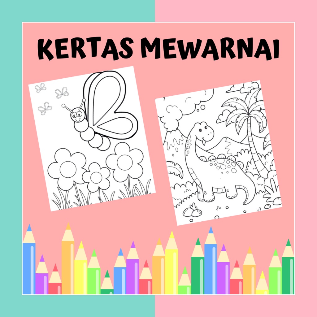 Marie Shop ➡️ GAMBAR SKETSA MEWARNAI UNTUK ANAK ANAK TK SD - BELAJAR MEWARNAI