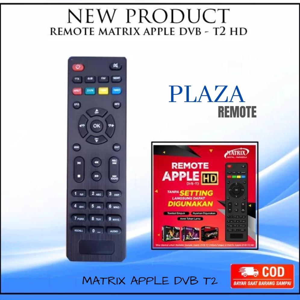 Terbaru Remot / Remot Set Top Box Dvb T2 Matrix Apple Hd Merah / Ecer Dan Grosir