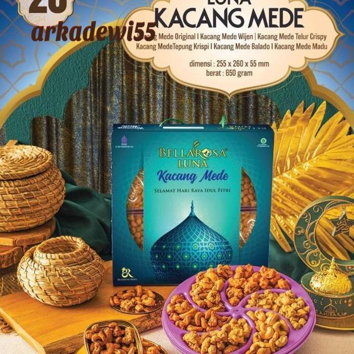 

BELLAROSA PAKET LUNA KACANG MEDE HAMPERS MENTE KUE KERING LEBARAN ENAK