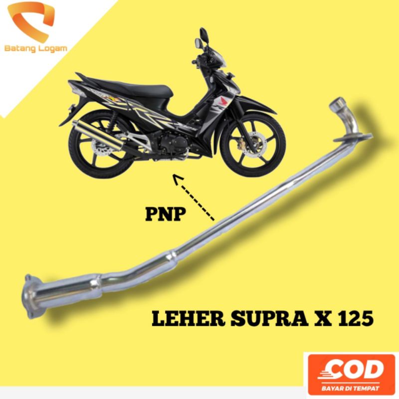 Leher knalpot standar supra x 125 batman / pipa sambungan knalpot supra x 125 R original COD