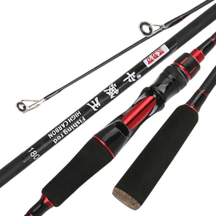 Joran Pancing Gagang Pancing Spinning Carbon Fiber 2 Bagian Kbw