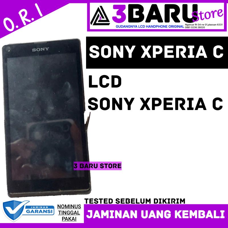 LCD SONY XPERIA C lcd handphone sony xperia c ori