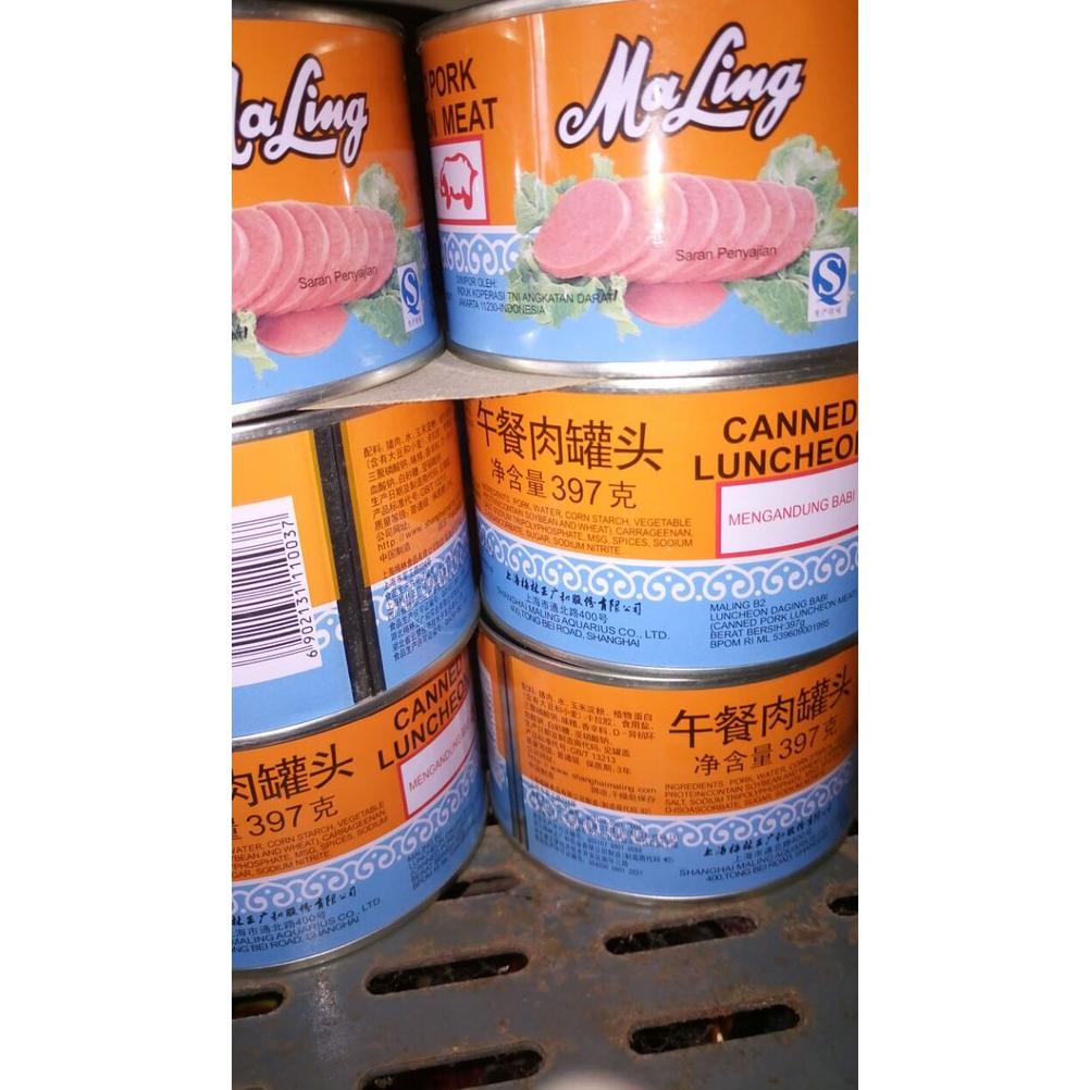

DAGING MALING TTS CANNED PORK LUNCHEON MEAT 397 GRAM Best Seller