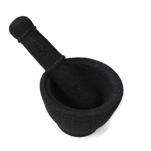 

Lumpang alu batu asli D14cm/ mortar pestle / tumbukan jamu bumbu hqu