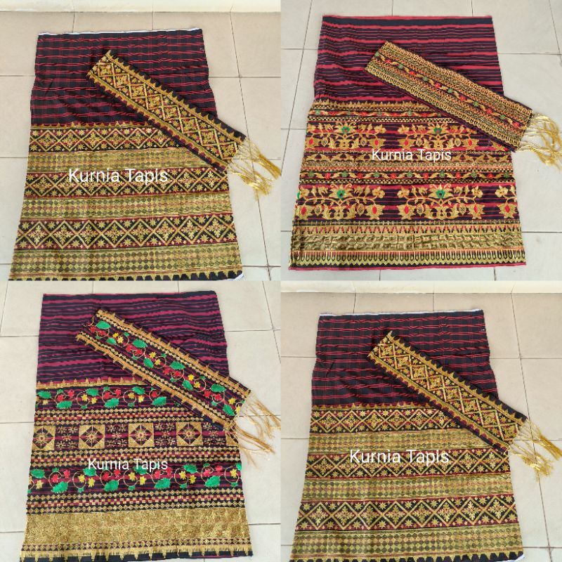 kain sarung bawahan tapis Lampung bordir wanita