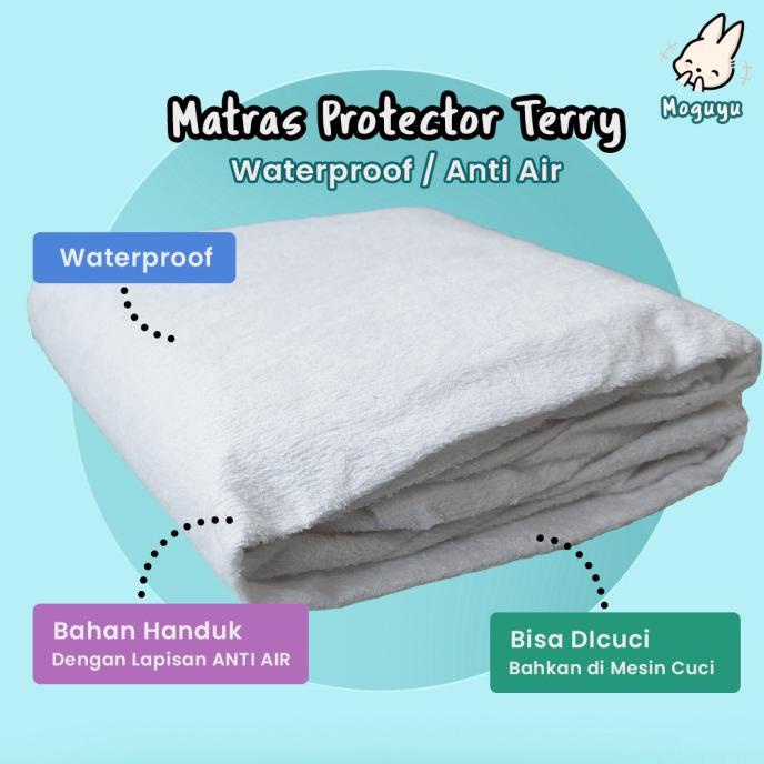 Matras Protector - Terry - Waterproof / Anti Air - 140 X 200