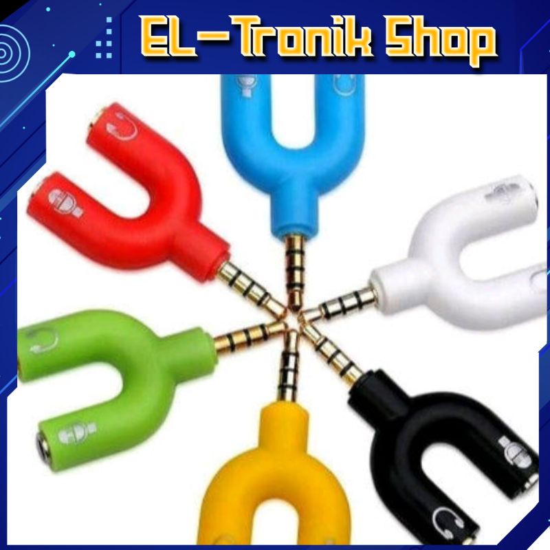 Audio Splitter Model - U Aux Jack 2 In 1 / Jack Cabang Audio (Tegal)