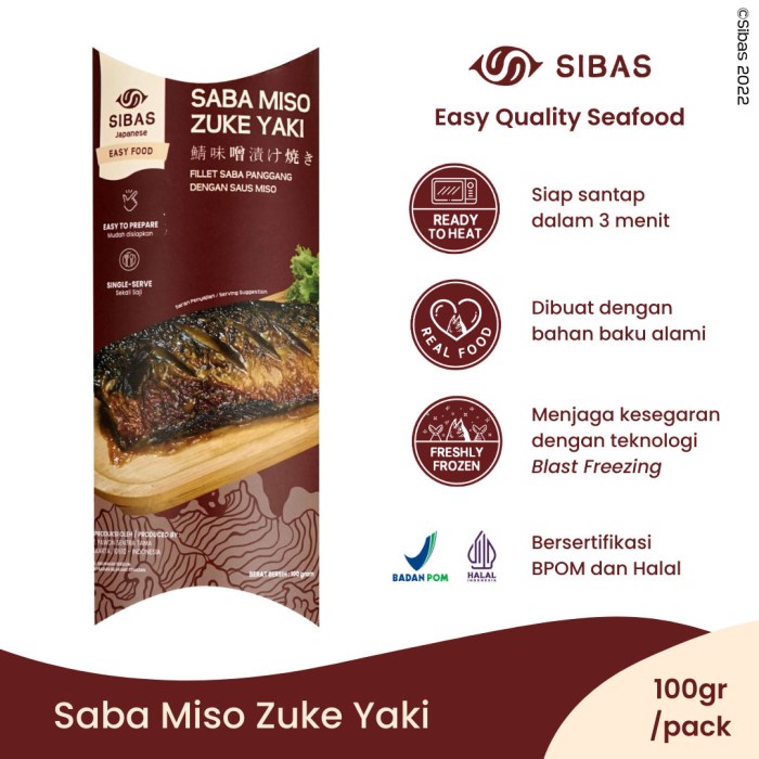 

Saba Miso Zuke Yaki - Sibas Ready To Eat Rth Makanan Jepang Siap Saji