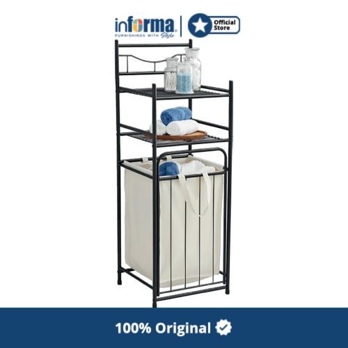 Terlaris Informa Brody Rak Kamar Mandi 2 Tingkat Dengan Keranjang Laundry