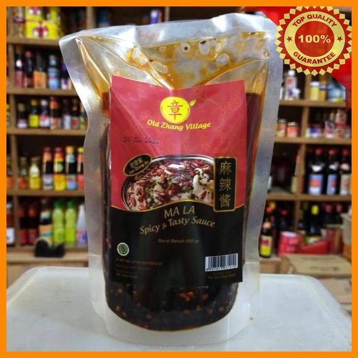 

(SUHA) OLD ZHANG VILLAGE CHILI MALA SAUCE POUCH - SPICY & TASTY 500GR