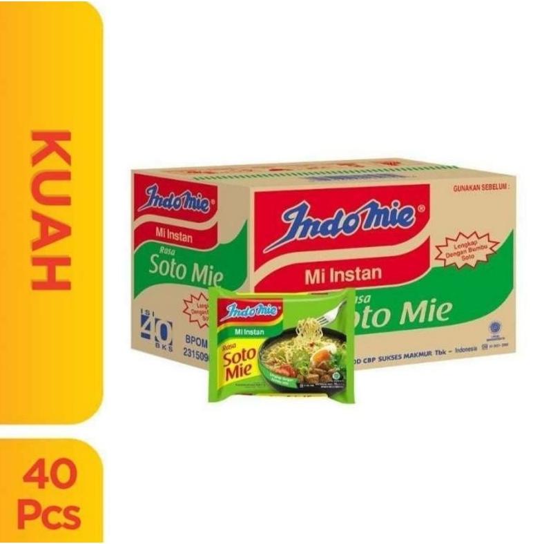 

Indomie Soto Mie Instant 1dus ( isi 40pcs/dus) Best Seller