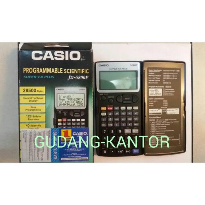 

CASIO FX-5800P KALKULATOR ILMIAH