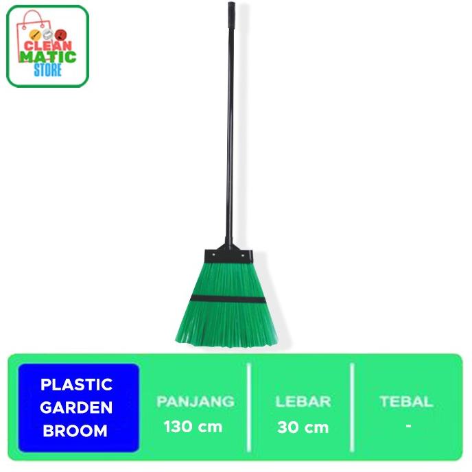 GARDEN BROOM PLASTIK / SAPU TAMAN PLASTIK
