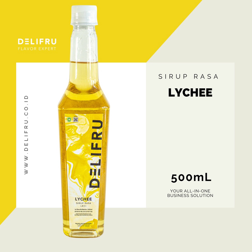 

Stok banyak Lychee Syrup Delifru 500 ml - Sirup Leci Premium W8Q
