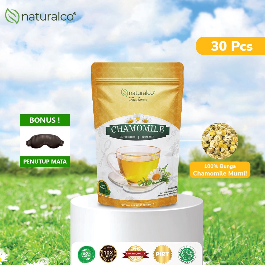 

Laris Naturalco Chamomile Tea 30 Tea Bags | Teh Bunga Chamomile 30 Kantong Teh Untuk Insomnia {Naturalco Tea Series} | Garansi 100% Murni & Alami | Siap Seduh Tinggal Celup S80