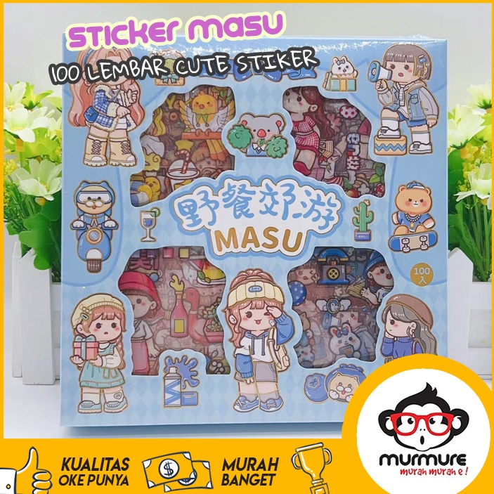 

Terkini MURMURE | STICKER 100 LEMBAR VERSI MASU MOMO STIKER BOX MOTIF KARTUN ANTI AIR BAHAN PVC 6YR