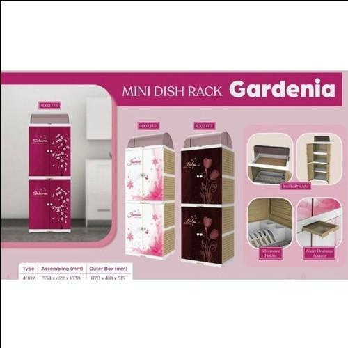 Rakpiring Mini Dish Rak Pantry Naiba 4002//Lemari Piring Plastik Naiba