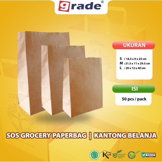 

GRADE Kantong Kertas SOS Counter Bag