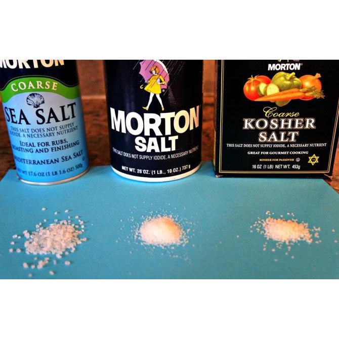 

Morton Sea Salt Coarse Repack 100gr Salt Garam Laut Kasar USA