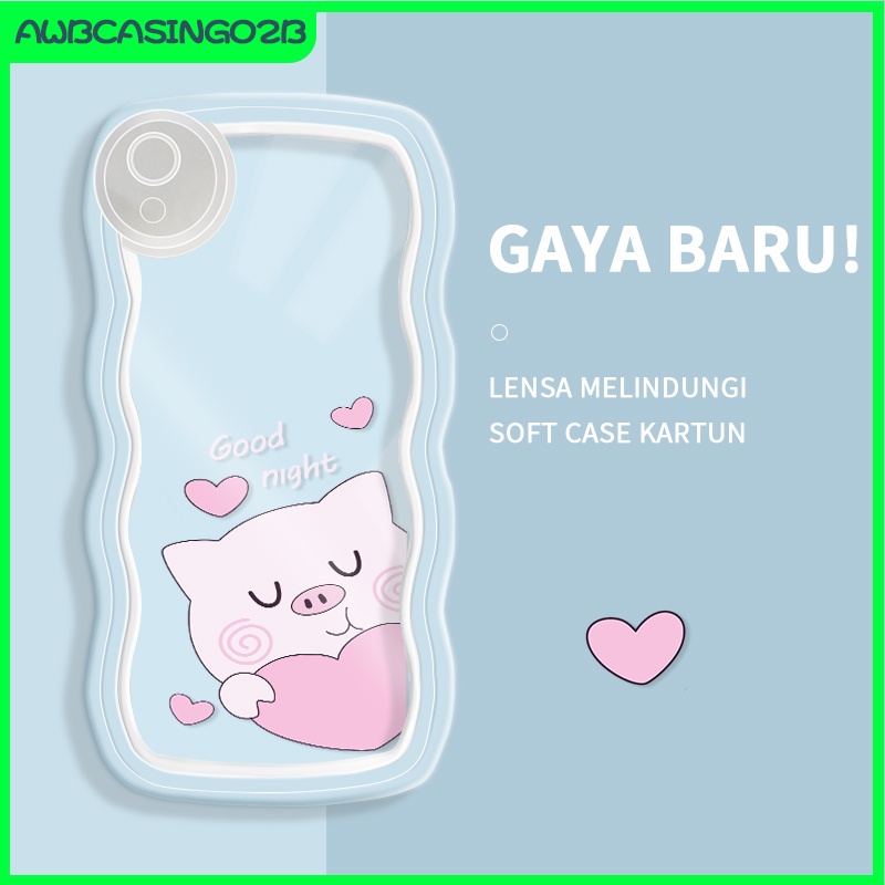 Casing Ponsel untuk VIVO Y90 Y1S V11 V11 PRO X21S V21S Y75 4G S15E Case Kartun Lucu Beruntung Berwar